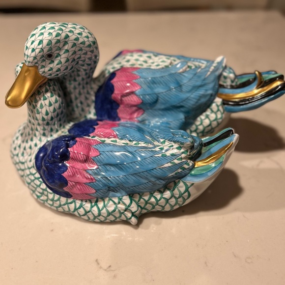 Herend green fishnet X large - Picture 1 of 5